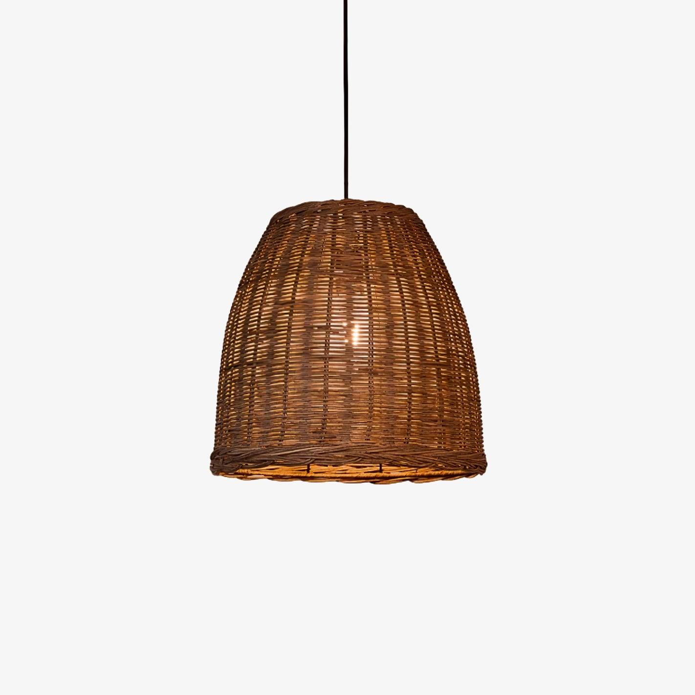 Wickora Lampe Pendante Rétro en Osier - Neutralighting