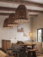 Wickora Lampe Pendante Rétro en Osier - Neutralighting