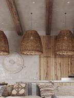 Wickora Lampe Pendante Rétro en Osier - Neutralighting