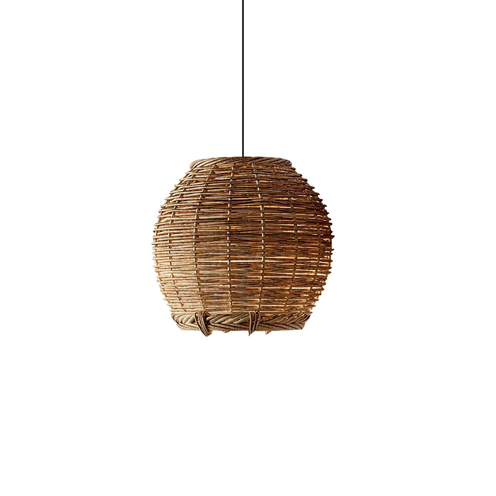 Wickora Lampe Pendante Rétro en Osier - Neutralighting