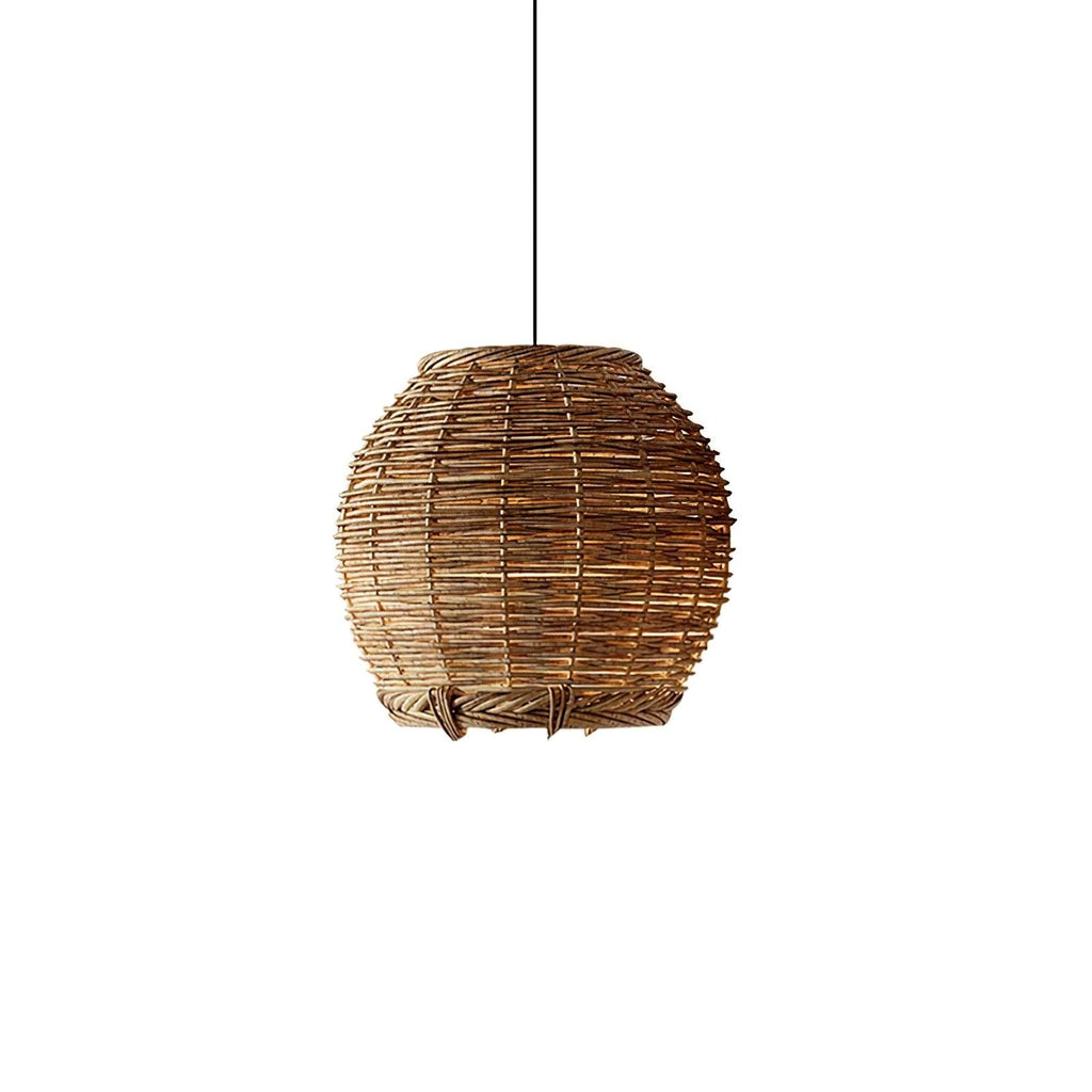 Wickora Lampe Pendante Rétro en Osier - Neutralighting