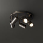 Solara Ceiling Lamp Brass Cylinder Adjustable Contemporary - Neutralighting