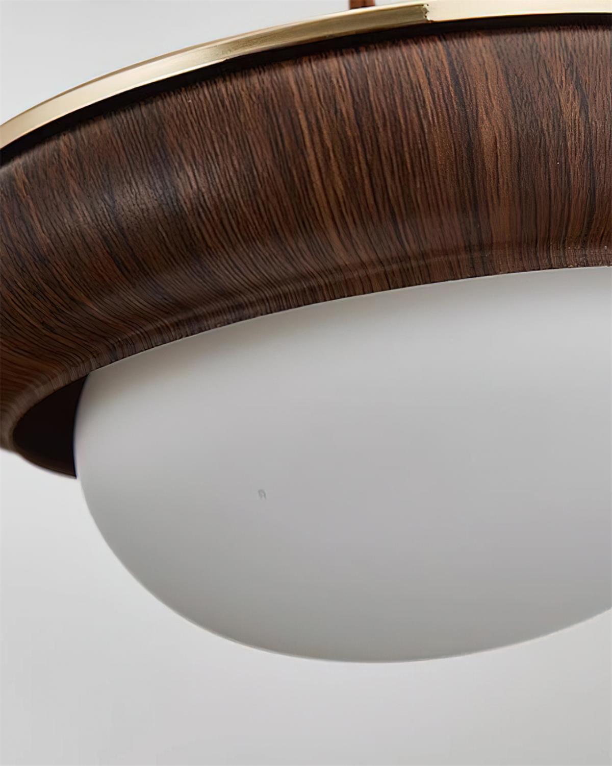 Quillon Lampe Suspendue en Anneau de Bois - Neutralighting