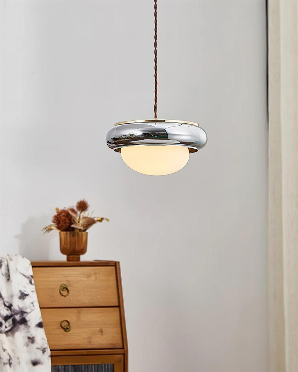 Quillon Lampe Suspendue en Anneau de Bois - Neutralighting