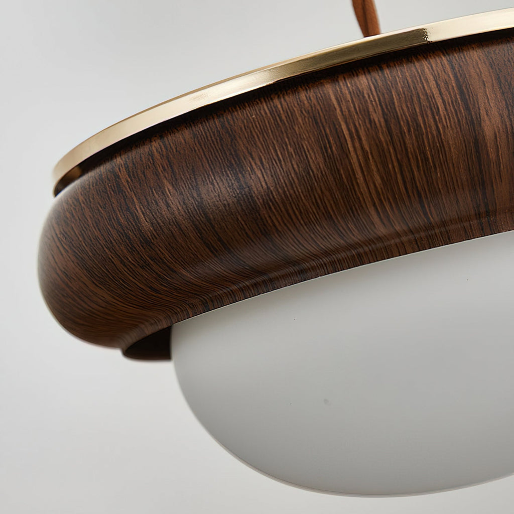 Quillon Lampe Suspendue en Anneau de Bois - Neutralighting