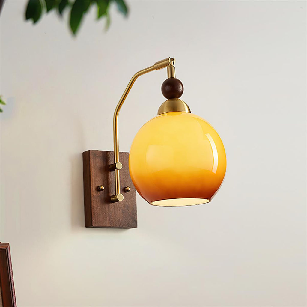 Jovene Lustra Applique Murale Verre Ambre Élégante - Neutralighting