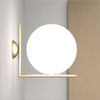 Joanna Applique Murale Moderne Minimaliste en Verre Soufflé Opale - Neutralighting