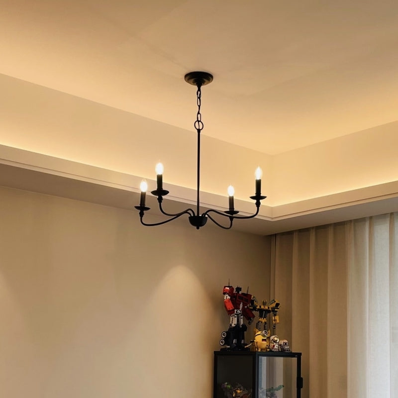 Silva Grande Luminaires Suspensions Vintage LED Métal Noir/Doré Salon - Neutralighting