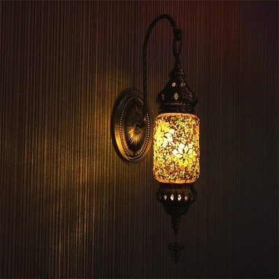 Applique murale avec mosaïque fleurie style oriental – Lioris Courbe