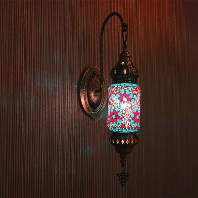 Applique murale avec mosaïque fleurie style oriental – Lioris Courbe