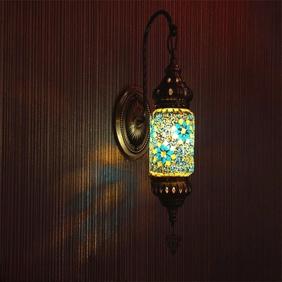 Applique murale avec mosaïque fleurie style oriental – Lioris Courbe