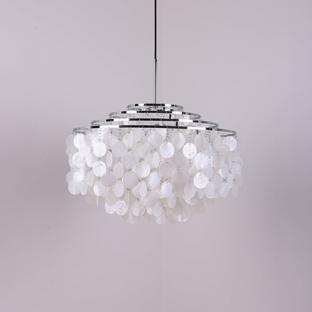 Lustra Suspension Lampe Anneau Rond en Coquillage - Neutralighting
