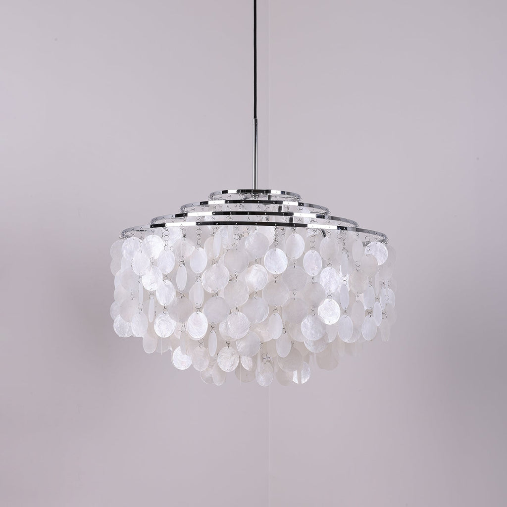 Lustra Suspension Lampe Anneau Rond en Coquillage - Neutralighting