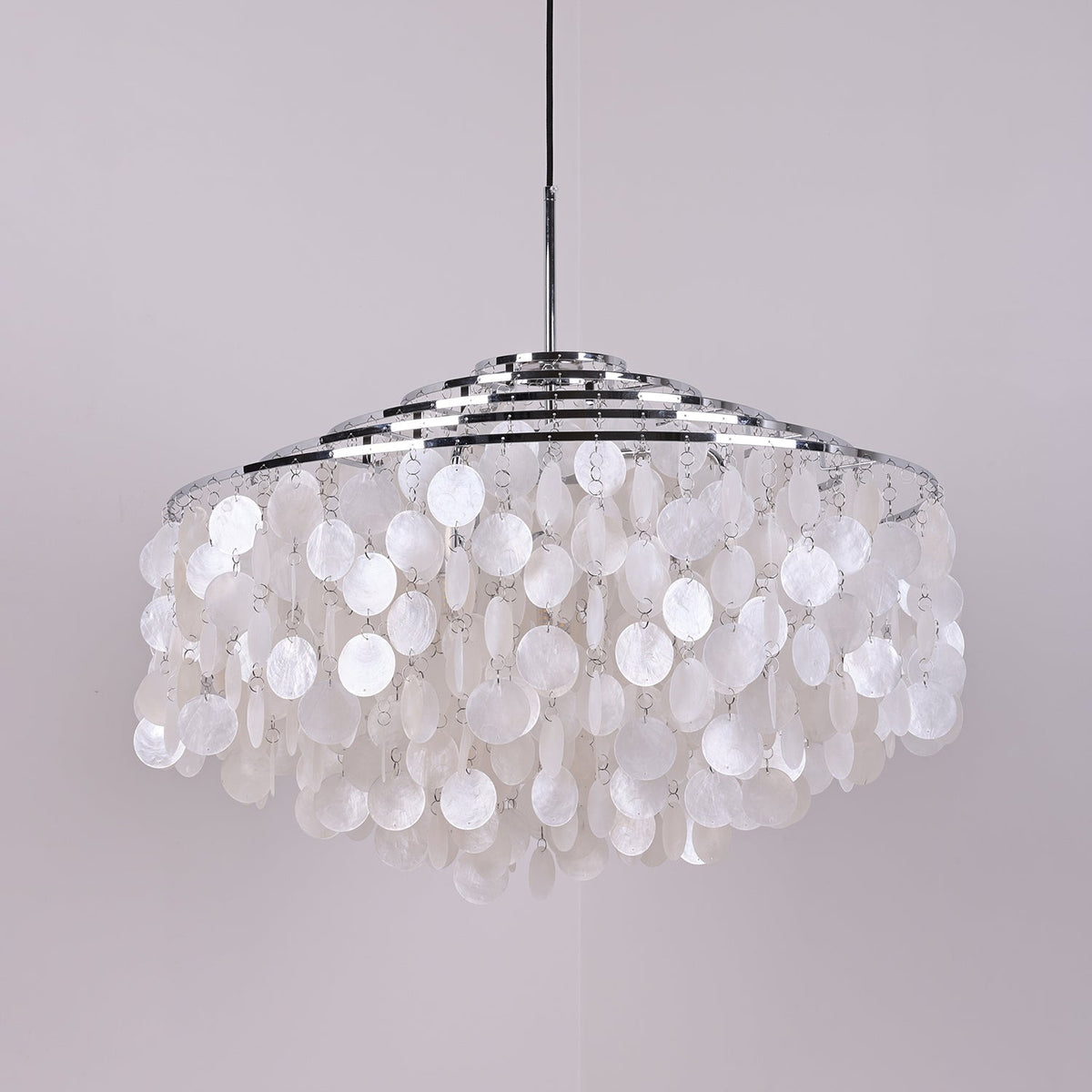 Lustra Suspension Lampe Anneau Rond en Coquillage - Neutralighting