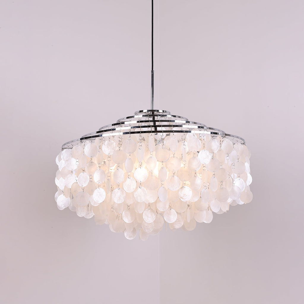 Lustra Suspension Lampe Anneau Rond en Coquillage - Neutralighting