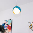 Solara Lampe Suspendue en Laiton Globe Opale Emboîté Moderne - Neutralighting