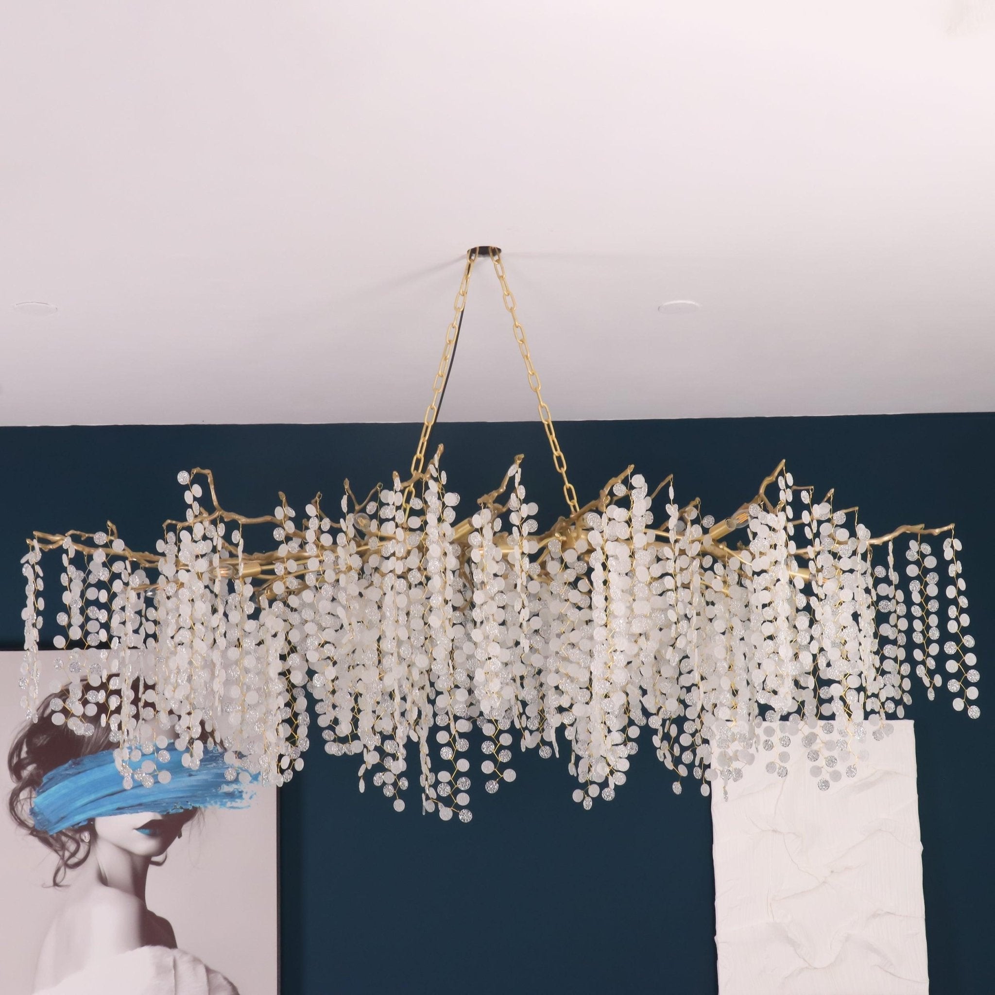 Lustra Suspension Lampe Goutte de Rosée en Cristal - Neutralighting
