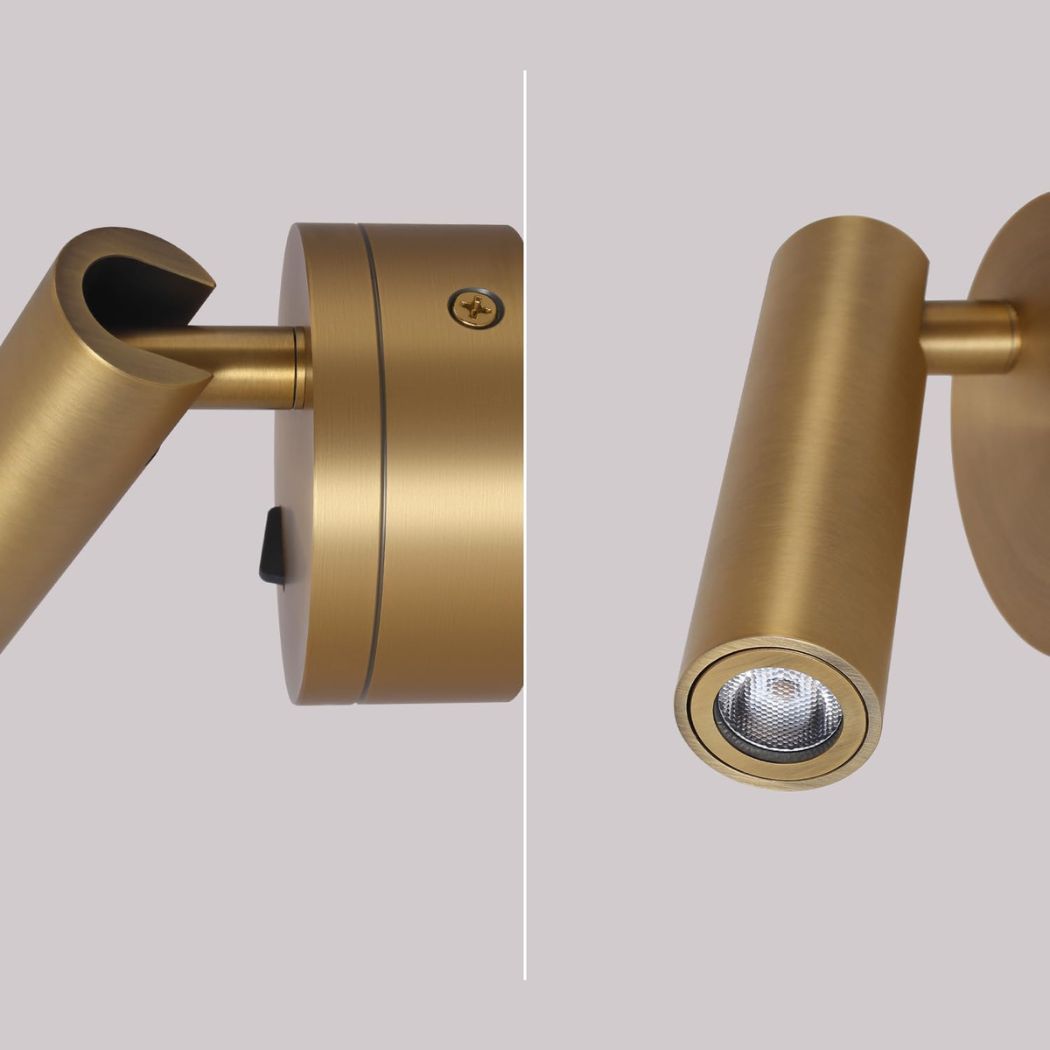 Applique murale — Lumière orientable en laiton