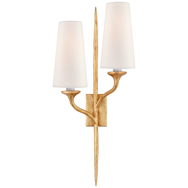 Velirara Applique Murale Tissu Laiton Industriel Vintage - Neutralighting