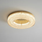 AshaionisPlafonnier en Résine Cercle Craqué Glacé - Neutralighting