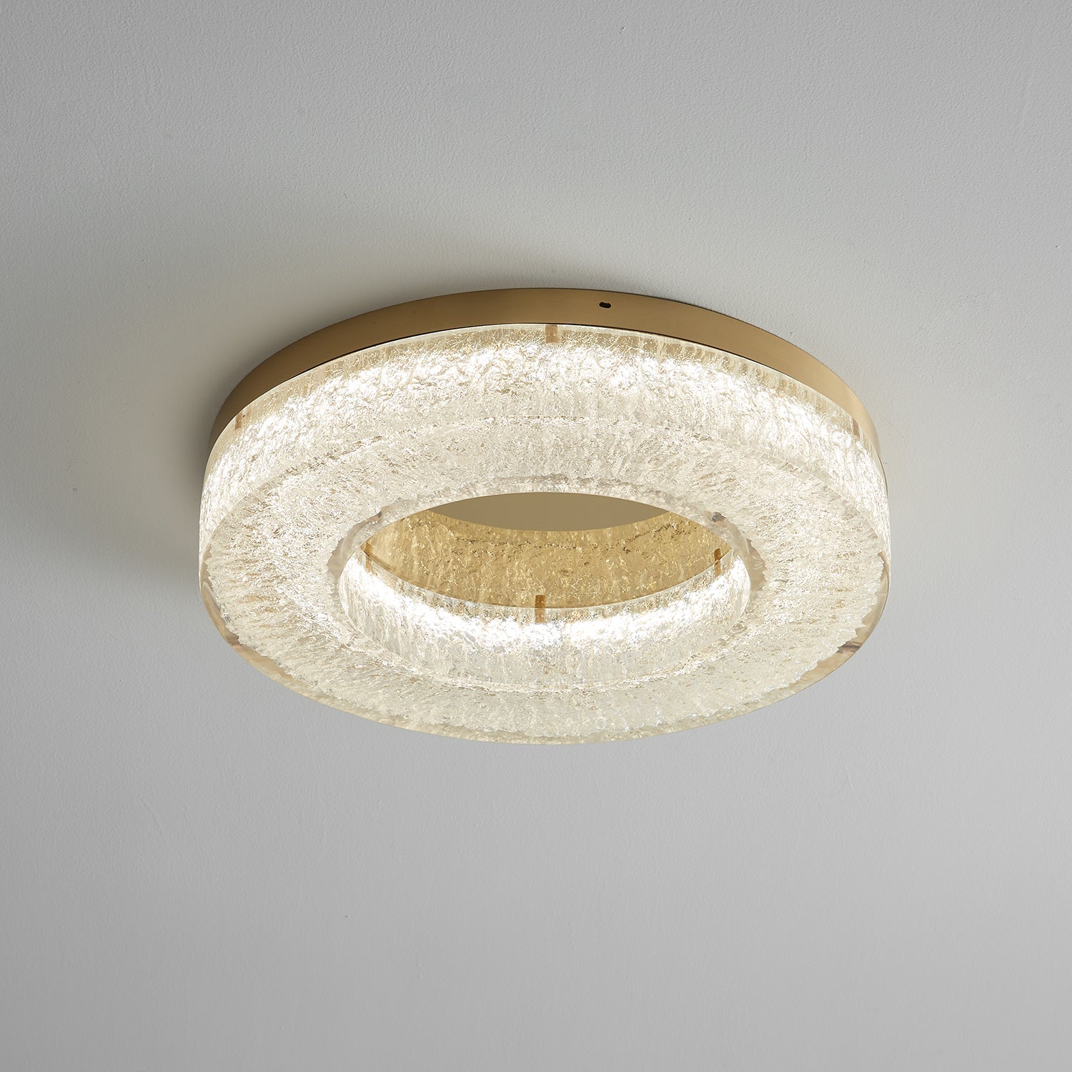 AshaionisPlafonnier en Résine Cercle Craqué Glacé - Neutralighting
