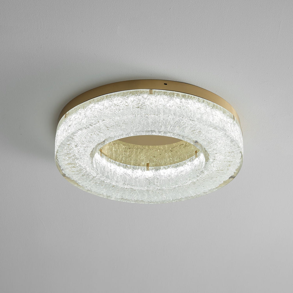AshaionisPlafonnier en Résine Cercle Craqué Glacé - Neutralighting