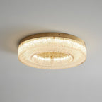 AshaionisPlafonnier en Résine Cercle Craqué Glacé - Neutralighting