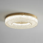AshaionisPlafonnier en Résine Cercle Craqué Glacé - Neutralighting