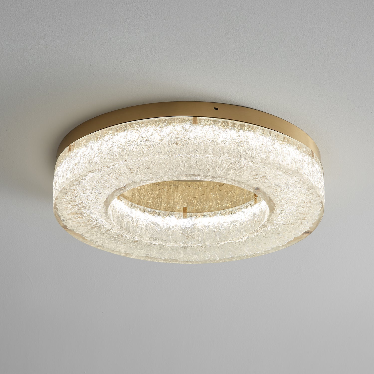 AshaionisPlafonnier en Résine Cercle Craqué Glacé - Neutralighting