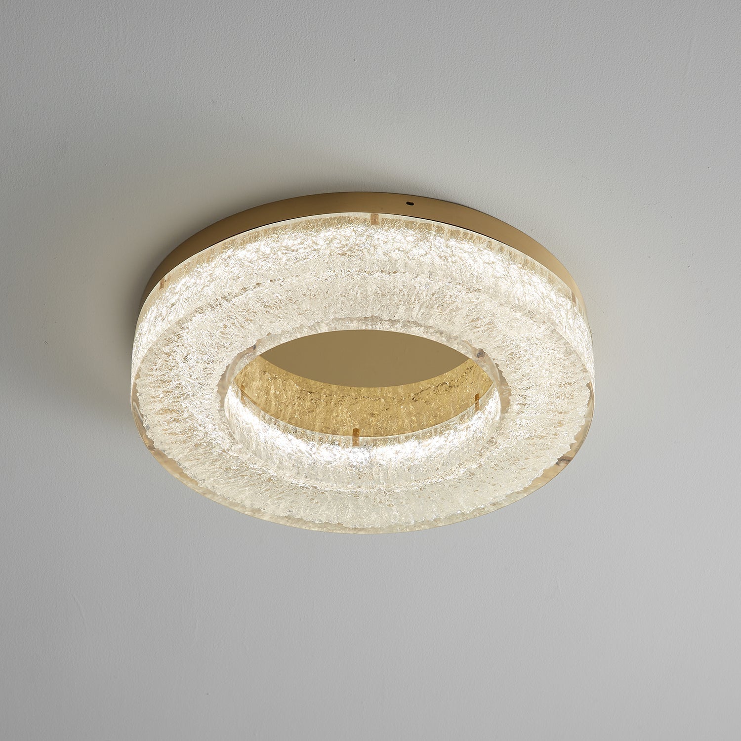 AshaionisPlafonnier en Résine Cercle Craqué Glacé - Neutralighting