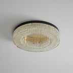 AshaionisPlafonnier en Résine Cercle Craqué Glacé - Neutralighting