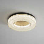 AshaionisPlafonnier en Résine Cercle Craqué Glacé - Neutralighting
