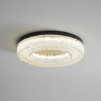 AshaionisPlafonnier en Résine Cercle Craqué Glacé - Neutralighting