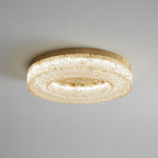 AshaionisPlafonnier en Résine Cercle Craqué Glacé - Neutralighting
