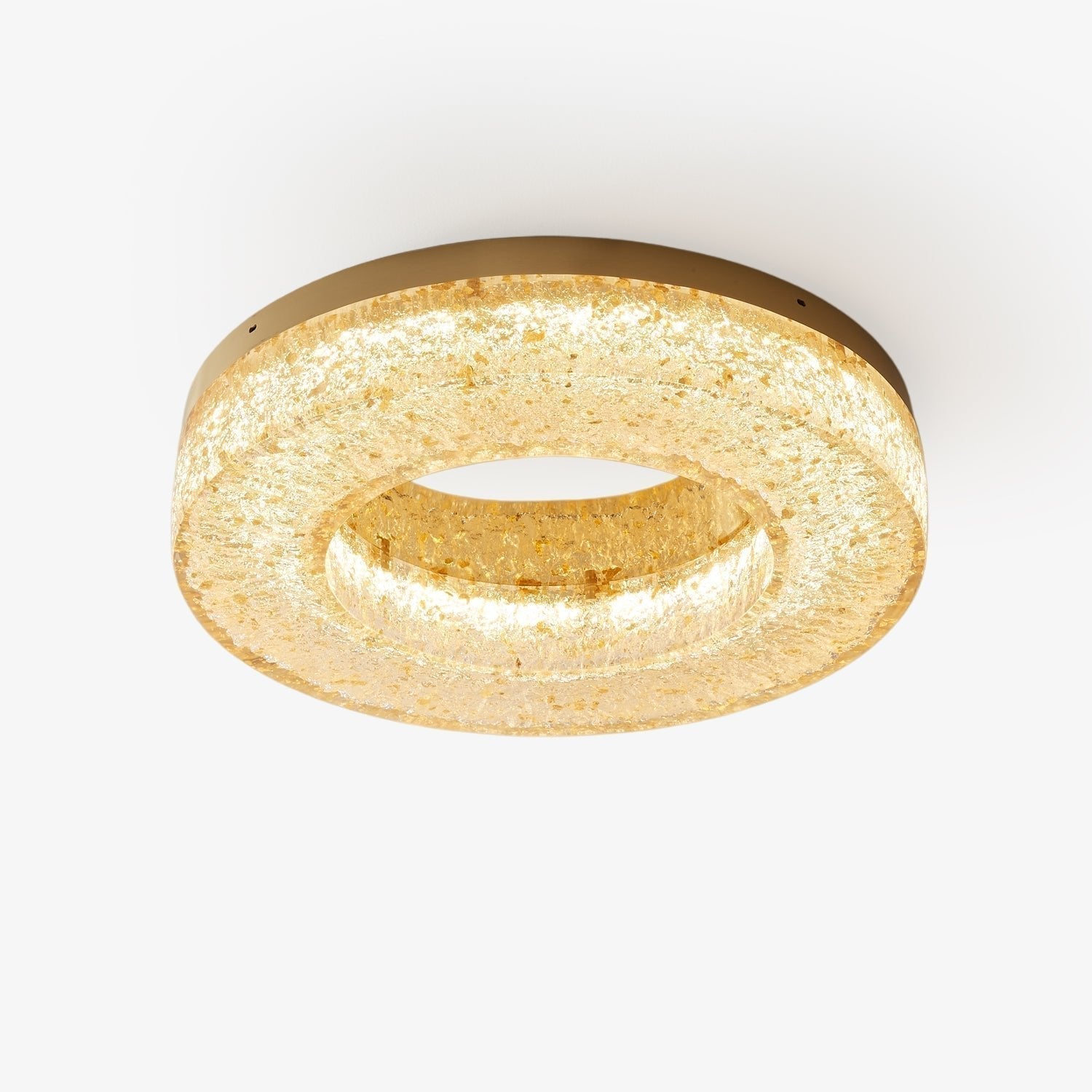 AshaionisPlafonnier en Résine Cercle Craqué Glacé - Neutralighting