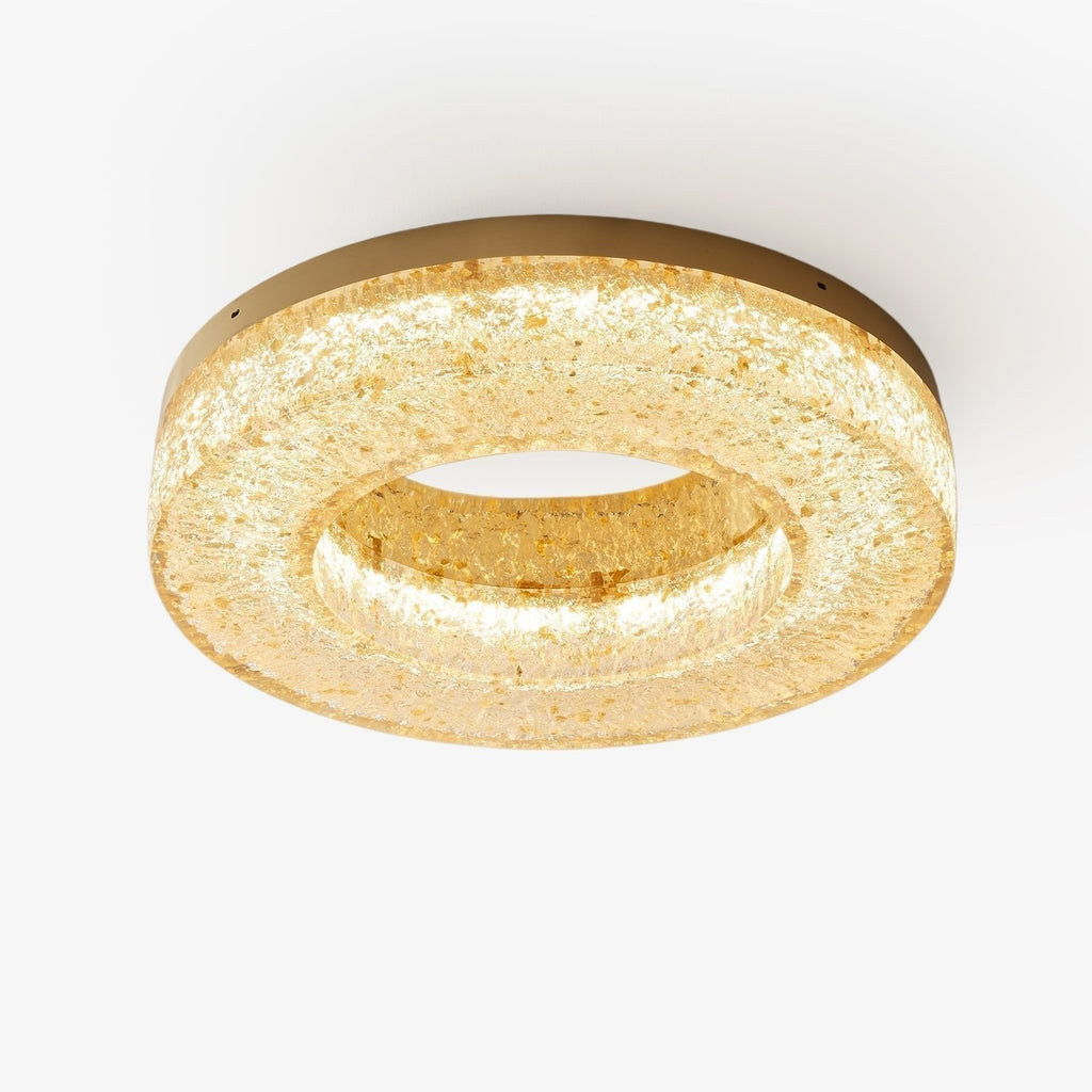 AshaionisPlafonnier en Résine Cercle Craqué Glacé - Neutralighting