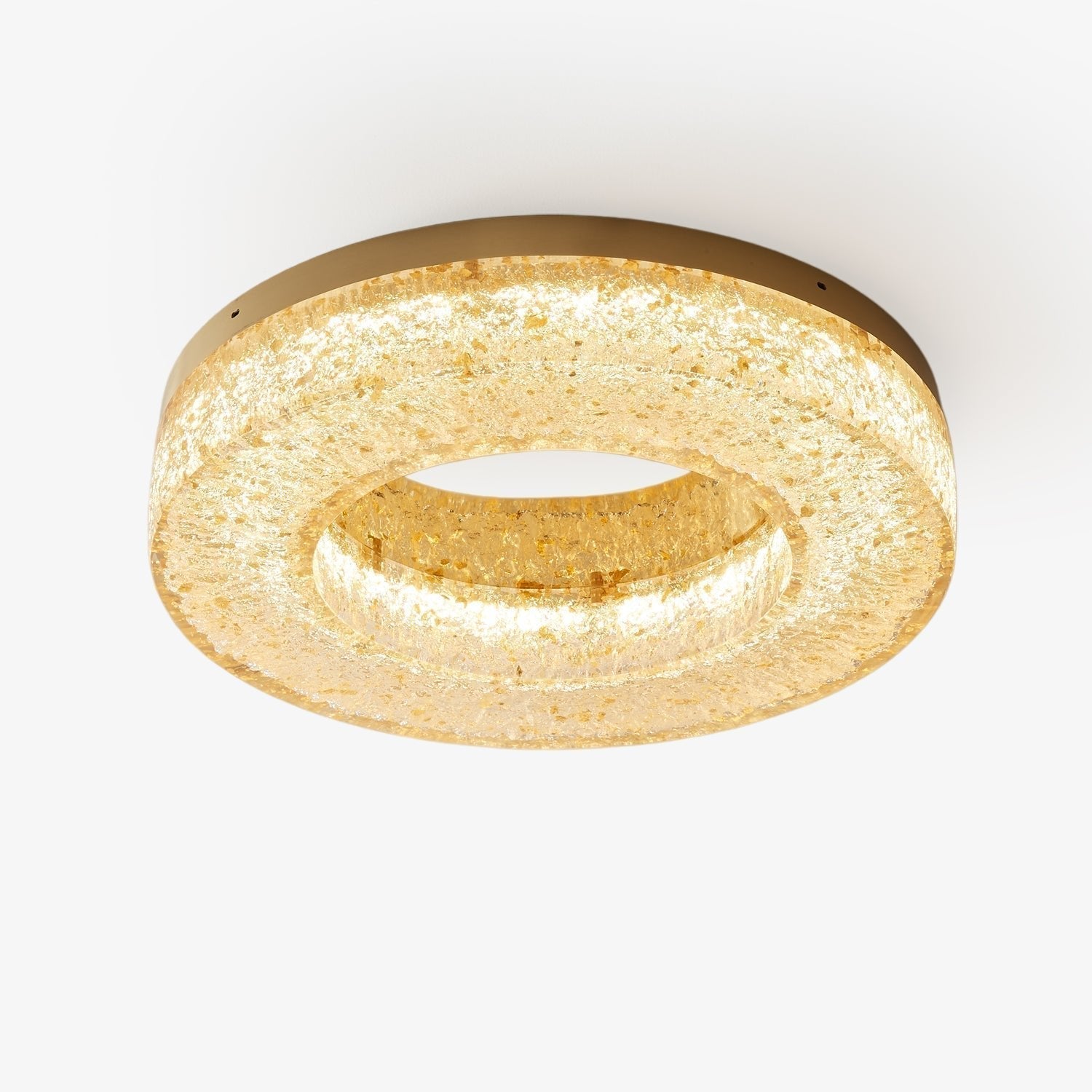 AshaionisPlafonnier en Résine Cercle Craqué Glacé - Neutralighting