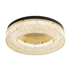 AshaionisPlafonnier en Résine Cercle Craqué Glacé - Neutralighting