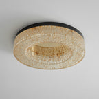 AshaionisPlafonnier en Résine Cercle Craqué Glacé - Neutralighting