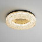 AshaionisPlafonnier en Résine Cercle Craqué Glacé - Neutralighting