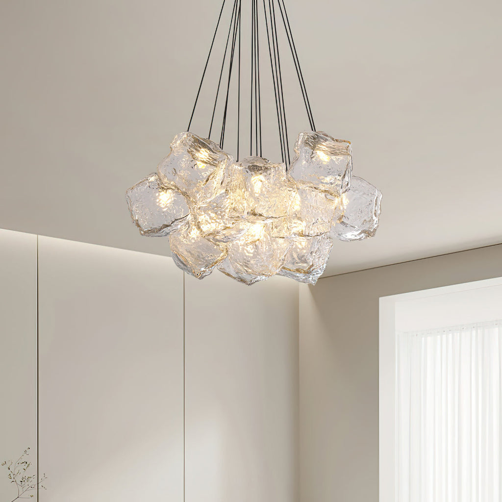 Pebine Lustra Lustre Cluster Verre - Neutralighting
