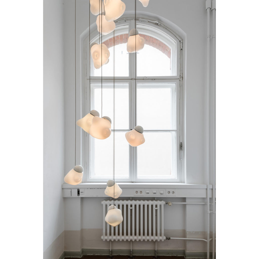 Vasilen Lampe Pendentive Verre Noir Pier Glacé Minimaliste Moderne - Neutralighting