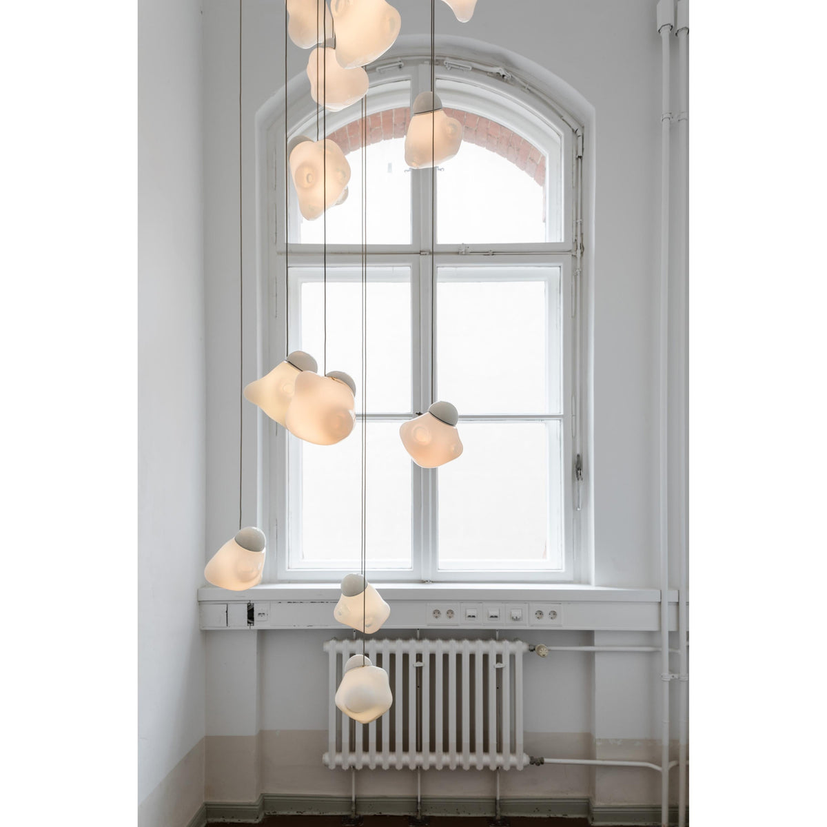 Vasilen Lampe Pendentive Verre Noir Pier Glacé Minimaliste Moderne - Neutralighting