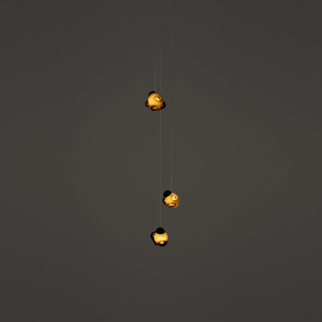 Vasilen Lampe Pendentive Verre Noir Pier Glacé Minimaliste Moderne - Neutralighting