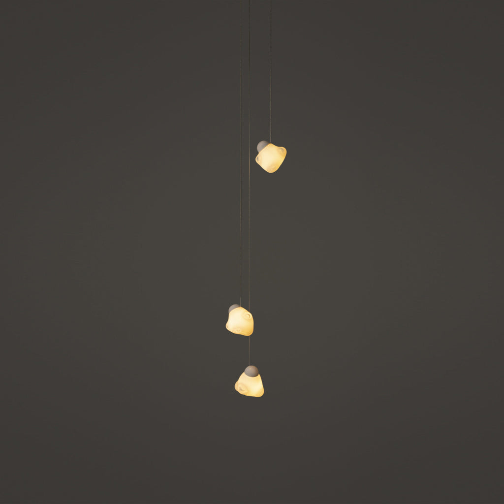 Vasilen Lampe Pendentive Verre Noir Pier Glacé Minimaliste Moderne - Neutralighting