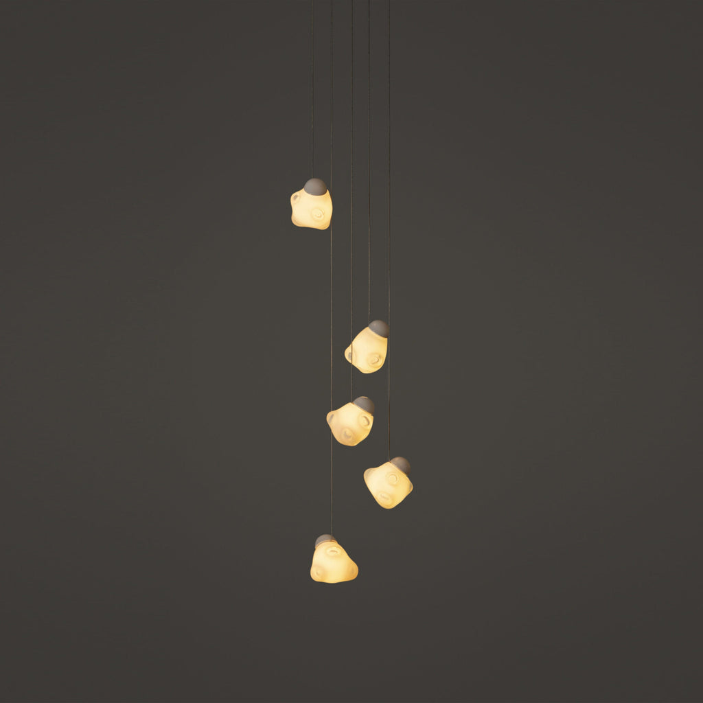 Vasilen Lampe Pendentive Verre Noir Pier Glacé Minimaliste Moderne - Neutralighting