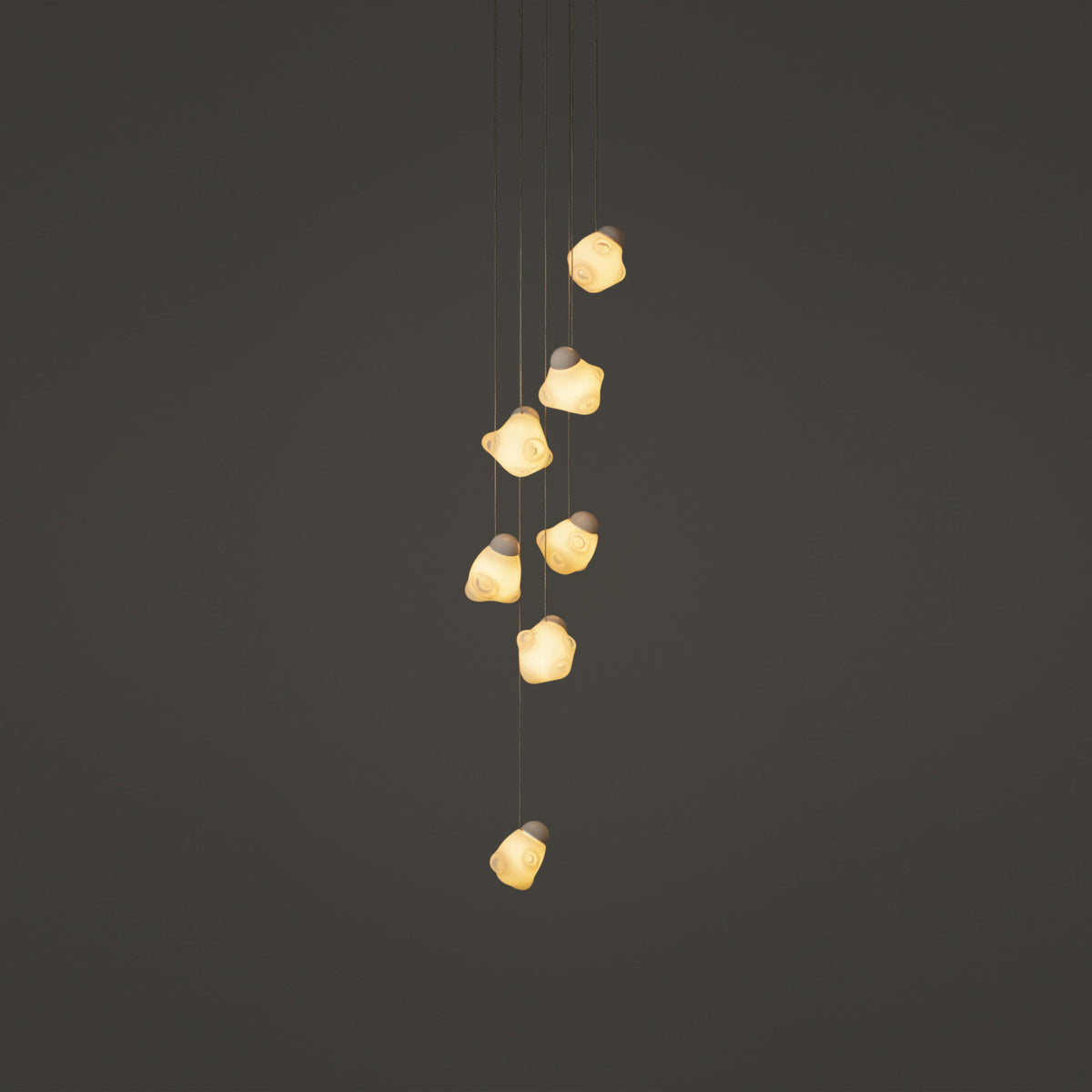 Vasilen Lampe Pendentive Verre Noir Pier Glacé Minimaliste Moderne - Neutralighting