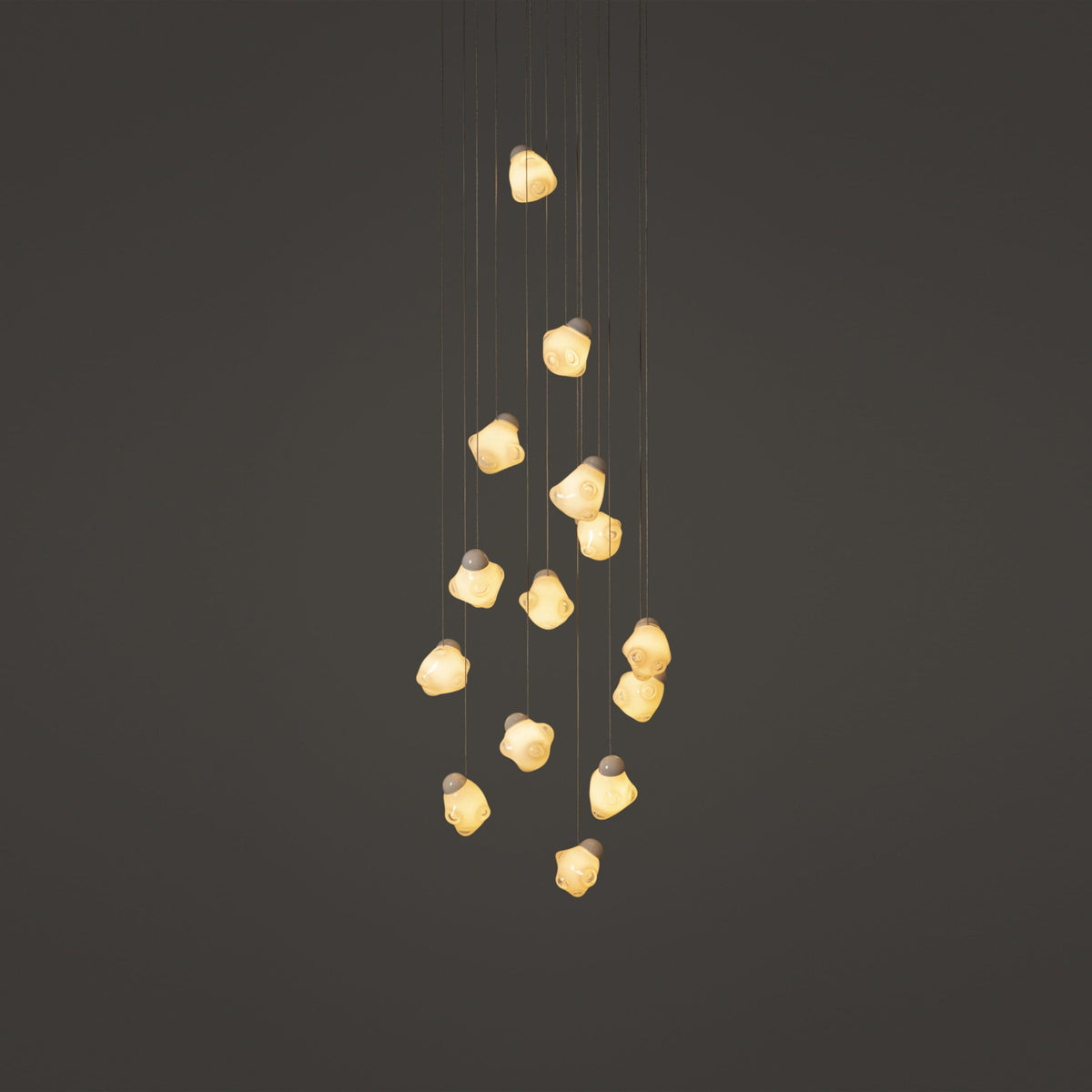 Vasilen Lampe Pendentive Verre Noir Pier Glacé Minimaliste Moderne - Neutralighting