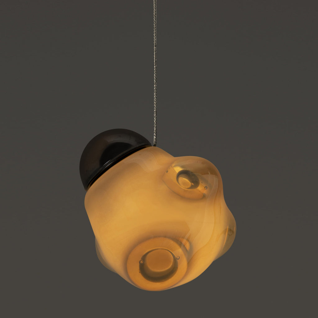 Vasilen Lampe Pendentive Verre Noir Pier Glacé Minimaliste Moderne - Neutralighting