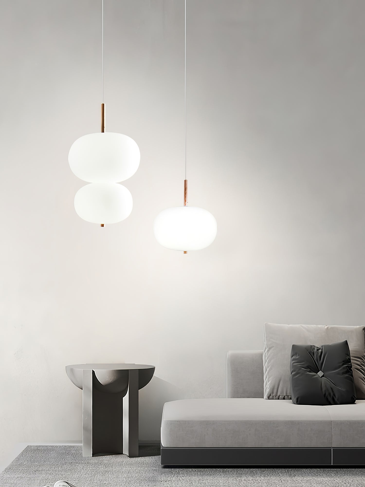 Duality Suspension en Verre Moderne - Neutralighting